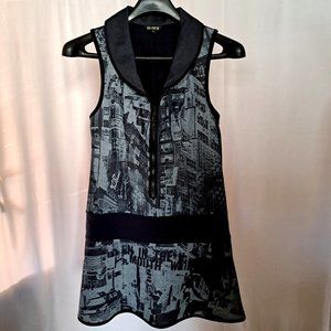 KOLLONTAÏ MONTREAL Dress Tunic Sz M ART TO WEAR DESIGNER MADE in CANADA A GEM !